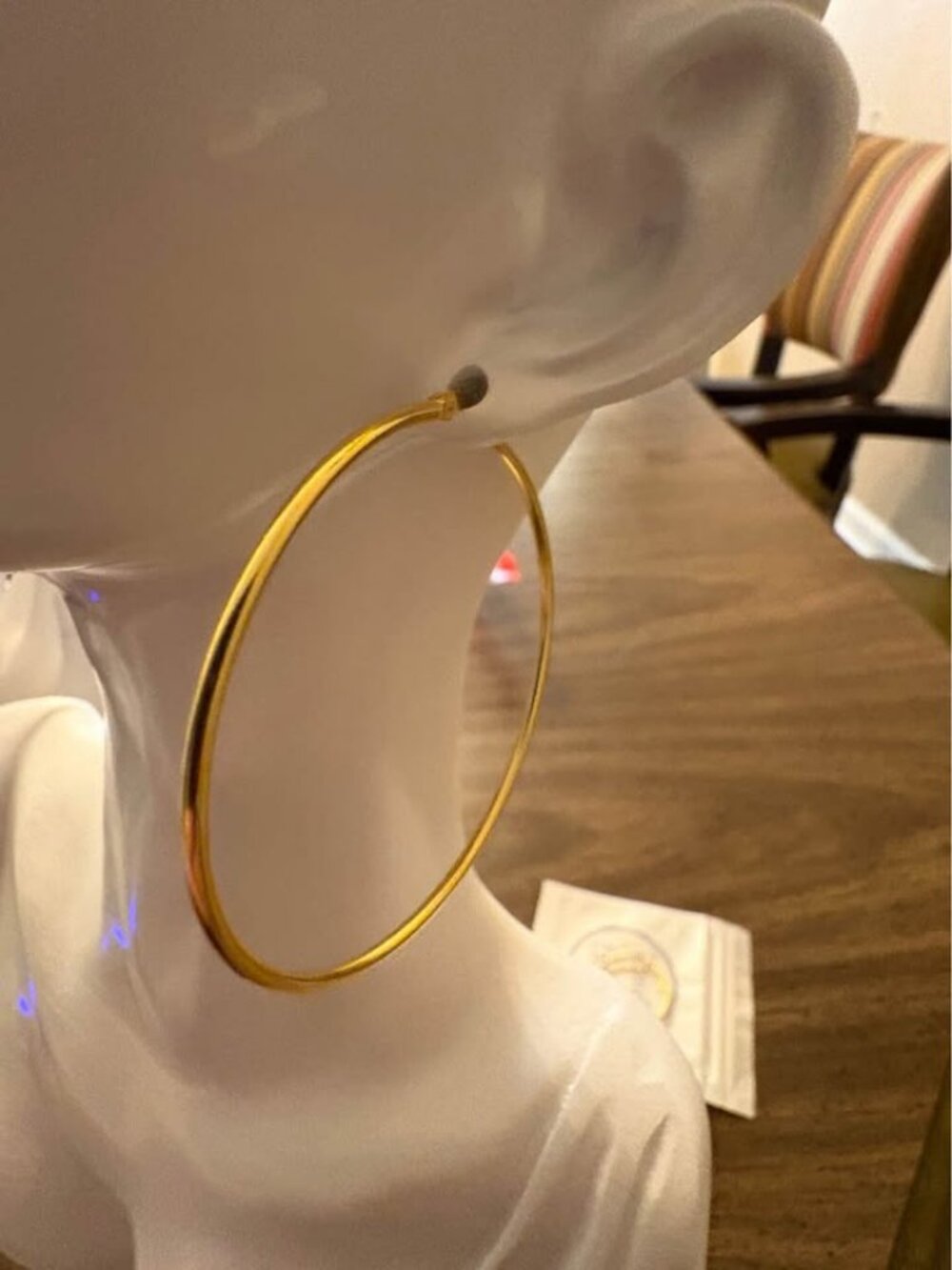 Gold-Over 925 Sterling Silver Hoop Earrings